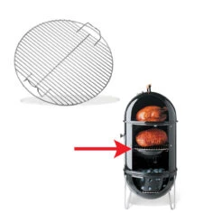 47cm Weber® Smokey Mountain Cooker Middle Cooking Grate -Weber 85042 3 56462.1626696462