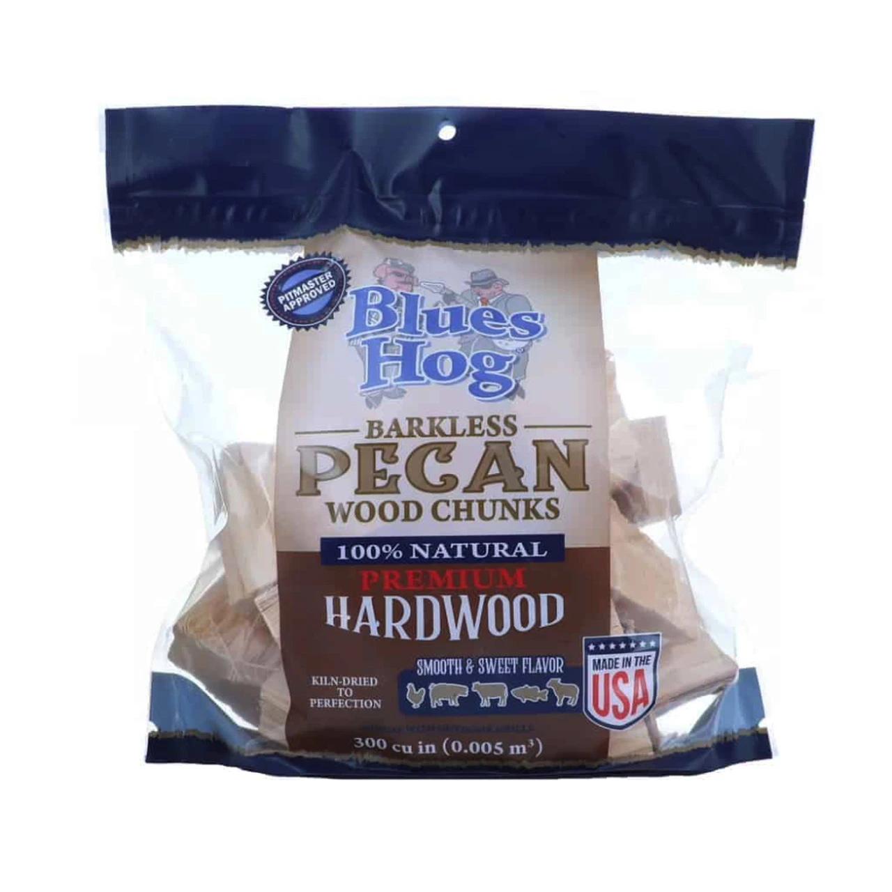 Blues Hog BBQ Wood Chunks - Pecan 1.1kg 3 Blues Hog BBQ Wood Chunks - Pecan 1.1kg