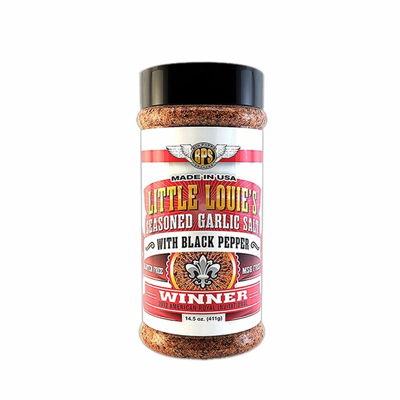 Big Poppa Smokes 'Little Louie's' Seasoned Garlic Salt With Black Pepper - 212g (7.5oz)