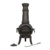 Sierra Cast Iron Chimenea W/Grill XL Bronze 125cm -Weber sierra cast iron chimenea 26153.1649850104