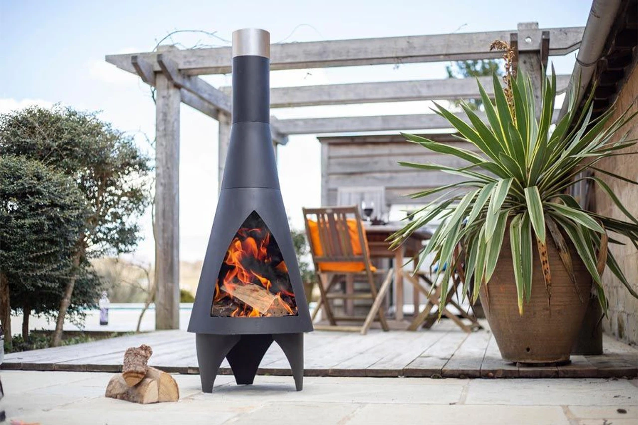 Steel Chimenea Colorado Medium Black 125cm - Image 3