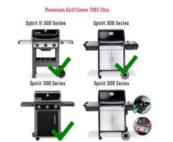 Weber® Spirit 300 & E0210 Series Premium Cover -Weber weber spirit ii 300 series premium cover 1 50212.1626618959